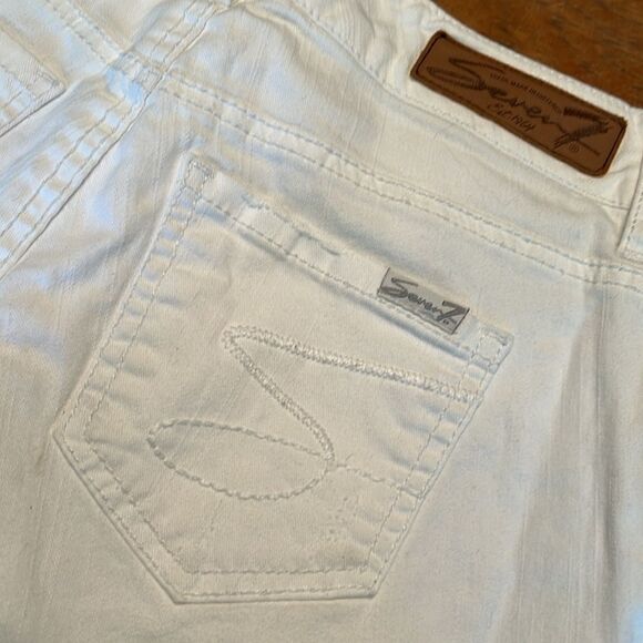 Seven7 shorts white denim 4 - Picture 3 of 10